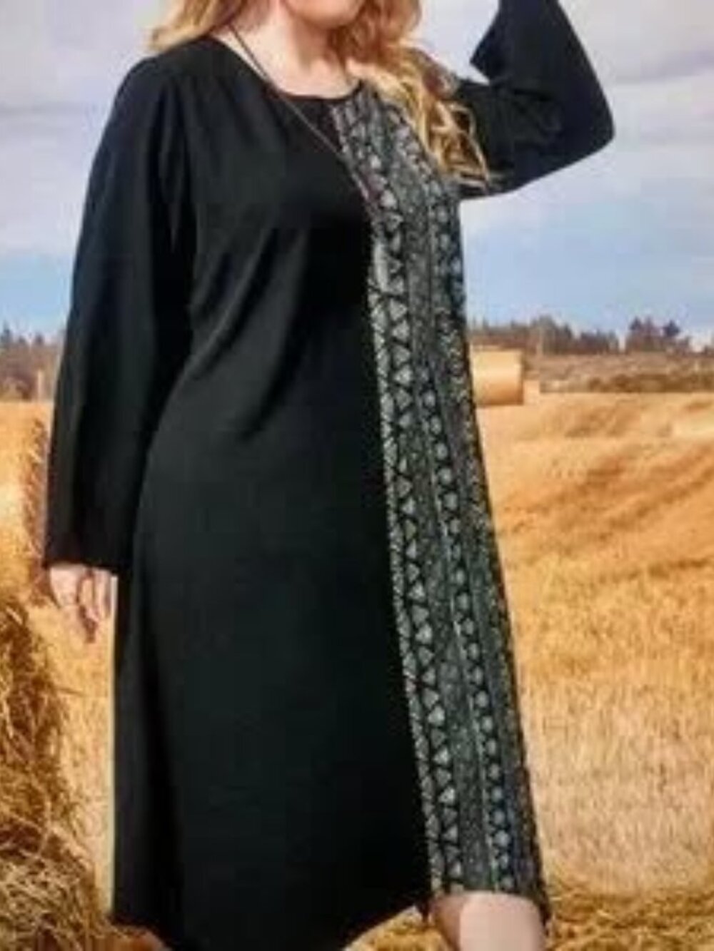 Ladies 3XL Southwestern & black dress 12.00